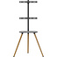InLine® woodstand II, TV-standaard met plank, voor TV 43"-65" (110-165 cm)
