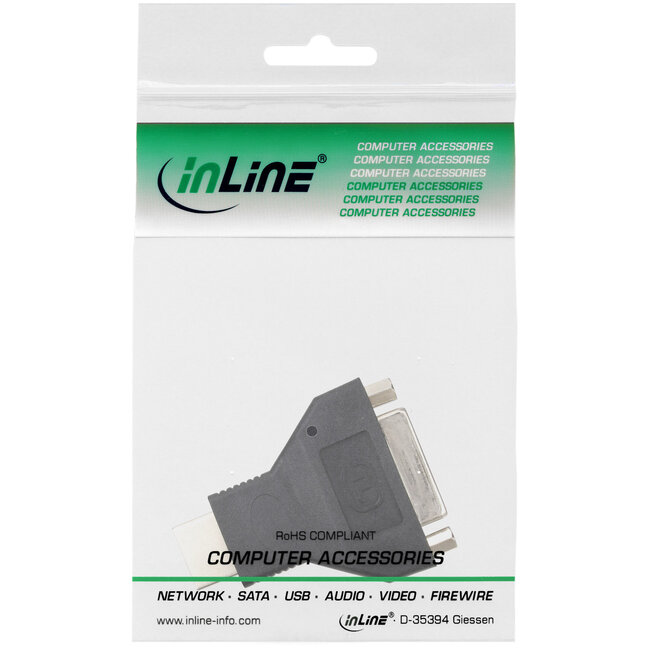 InLine® HDMI-DVI adapter, HDMI male naar DVI female