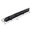 Delock 19″ 1U Cable Management Panel with 4 x hook-and-loop cable ties black