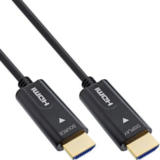 InLine InLine® HDMI AOC-kabel, High Speed HDMI met Ethernet 4K/60Hz male / male 40m