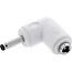 InLine® DC-adapter, 3,5 x 1,35 mm, stekker/bus, haaks, wit