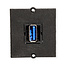 BACHMANN Frame 1xUSB 3.0, 90° uitgang zijkant