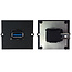 BACHMANN Frame 1xUSB 3.0, 90° uitgang zijkant