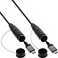 InLine HDMI active optical cable (AOC) op haspel | gepantserd | HDMI2.1 (8K 60Hz + HDR) | 90 meter