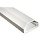 Roline muur kabelgoot | 110 x 3,3 cm | aluminium | wit
