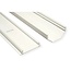 Roline muur kabelgoot | 110 x 3,3 cm | aluminium | wit
