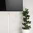 Roline muur kabelgoot | 110 x 3,3 cm | aluminium | wit