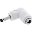 InLine® DC-adapter, 4,0 x 1,7 mm, stekker/bus, haaks, wit