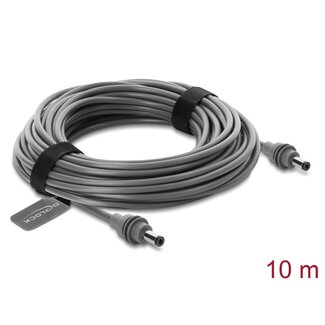DeLOCK Delock DC 5.5 x 2.1 to DC 5.5 x 2.1 mm Cable compatible with Starlink Mini, 10 m grey