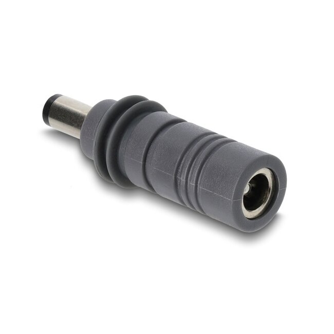 Delock DC 5.5 x 2.1 mm to DC 5.5 x 2.1 mm Adapter, compatible with Starlink Mini, grey