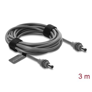 DeLOCK Delock DC 5.5 x 2.1 to DC 5.5 x 2.1 mm Cable compatible with Starlink Mini, 3 m grey