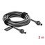 Delock DC 5.5 x 2.1 to DC 5.5 x 2.1 mm Cable compatible with Starlink Mini, 3 m grey