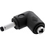 InLine® DC-adapter, 4,0 x 1,7 mm, stekker/bus, haaks, zwart