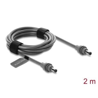 DeLOCK Delock DC 5.5 x 2.1 to DC 5.5 x 2.1 mm Cable compatible with Starlink Mini, 2 m grey
