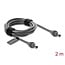 Delock DC 5.5 x 2.1 to DC 5.5 x 2.1 mm Cable compatible with Starlink Mini, 2 m grey