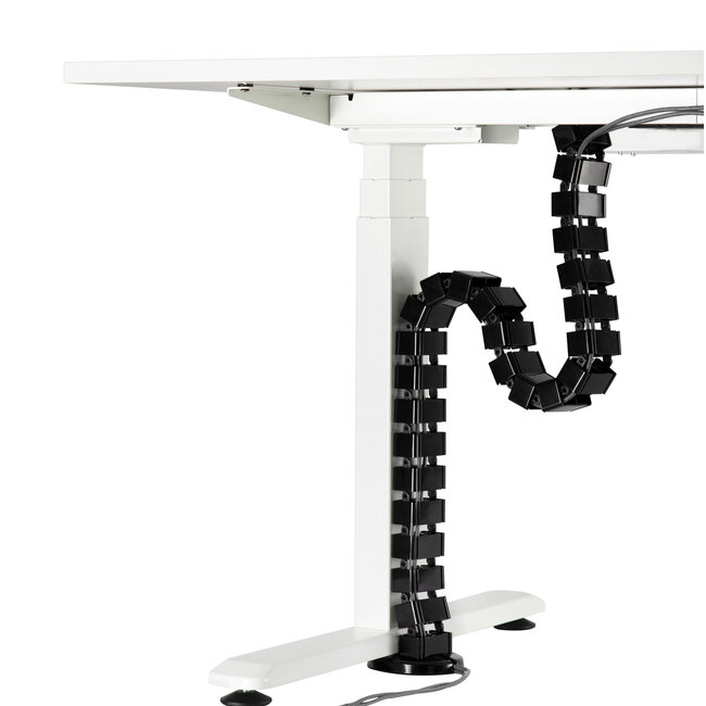 InLine® kabelkanaal, flexibel, 4 compartimenten, hoogte verstelbare, 1,28m