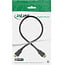 InLine® HDMI High Speed kabel met ethernet, male / male, zwart/goud, 0,3m