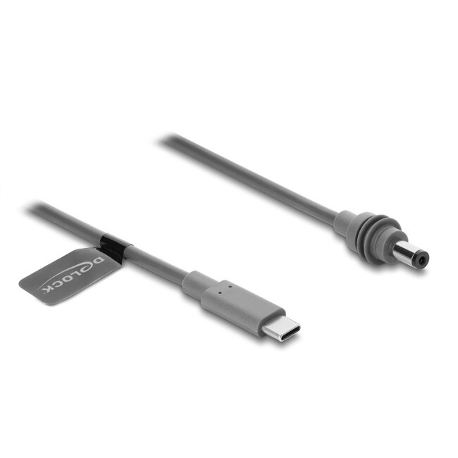 Delock USB Type-C™ male to DC 5.5 x 2.1 mm Cable compatible with Starlink Mini, 2 m grey