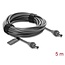 Delock DC 5.5 x 2.1 to DC 5.5 x 2.1 mm Cable compatible with Starlink Mini, 5 m grey