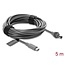 Delock USB Type-C™ male to DC 5.5 x 2.1 mm Cable compatible with Starlink Mini, 5 m grey
