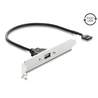 DeLOCK Delock USB 2.0 Slot Bracket with 1 x EASY USB Type-A Port