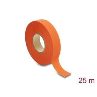 DeLOCK Delock Cloth Adhesive Tape 25 m x 19 mm untearable self-adhesive orange