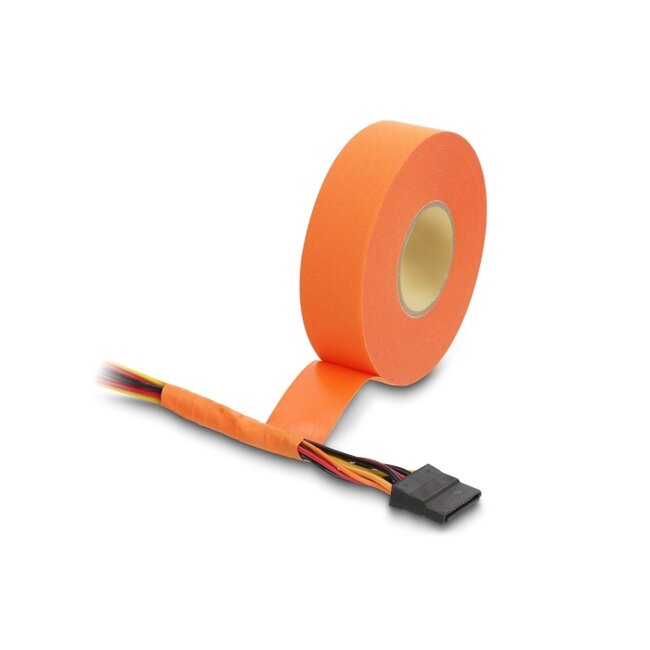 Delock Cloth Adhesive Tape 25 m x 19 mm untearable self-adhesive orange