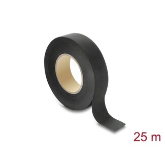 DeLOCK Delock Cloth Adhesive Tape 25 m x 19 mm tearable self-adhesive black