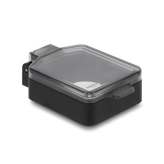 DeLOCK Delock D-Type Module Protective Cover black / transparent - Dust Protection with automatic flap door