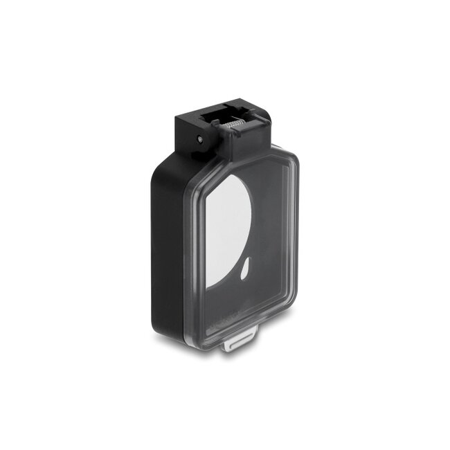 Delock D-Type Module Protective Cover black / transparent - Dust Protection with automatic flap door