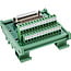 InLine® D-Sub 25 aansluitblok, stekker/bus, schroefaansluiting, voor opzetrail