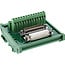 InLine® D-Sub 25 aansluitblok, stekker/bus, schroefaansluiting, voor opzetrail