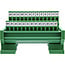 InLine® D-Sub 25 aansluitblok, stekker/bus, schroefaansluiting, voor opzetrail
