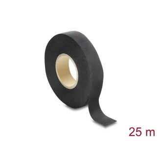 DeLOCK Delock Cloth Adhesive Tape 25 m x 19 mm untearable self-adhesive black