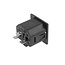 IEC Lock C13 stroomstekker | snap-in | 6,3 mm vlakstekker | zwart