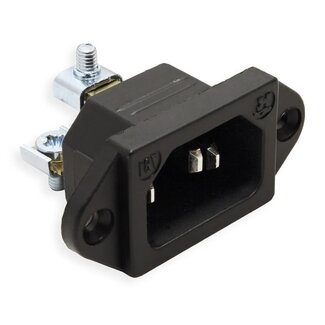 Bachmann Bachmann C14 stroomconnector | inbouw | zwart