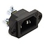 Bachmann C14 stroomconnector | inbouw | zwart
