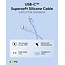 Goobay Set of 2 USB-C silicone cables, 1.5 m, blue