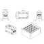 ROLINE RJ45 koppelstuk, afgeschermd, Cat.6 (Class E), Verpakking van 25 stuks
