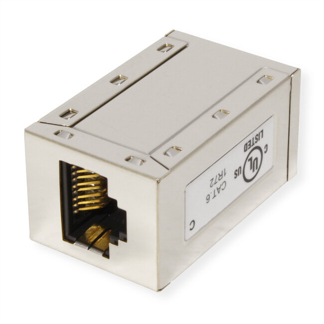ROLINE RJ45 koppelstuk, afgeschermd, Cat.6 (Class E), Verpakking van 25 stuks