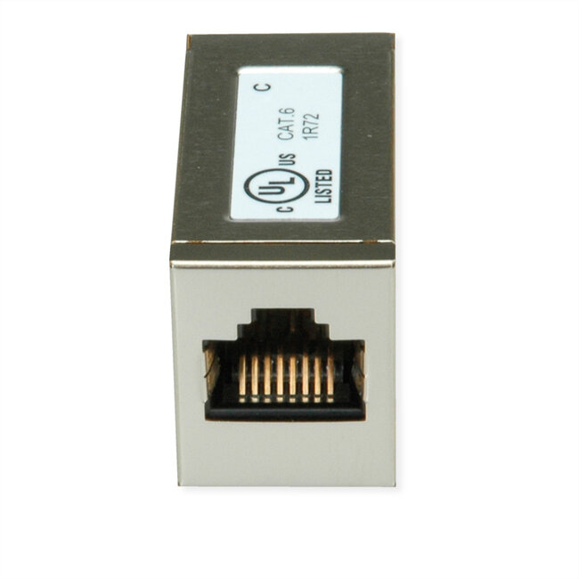 ROLINE RJ45 koppelstuk, afgeschermd, Cat.6 (Class E), Verpakking van 25 stuks