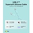 Goobay Set of 2 USB-C silicone cables, 1.5 m, turquoise