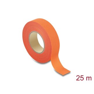 DeLOCK Delock Cloth Adhesive Tape 25 m x 19 mm tearable self-adhesive orange