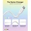 Goobay Ice Breeze Set: 2 USB-C Silicone Cables, 1.5 m, blue;white