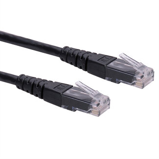 Roline ROLINE Patchkabel Cat.6 UTP (Class E), zwart, 1 m