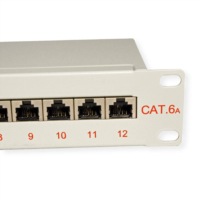 ROLINE 10-inch Patchpanel 12 Poorts, Cat.6A (Class EA), afgeschermd