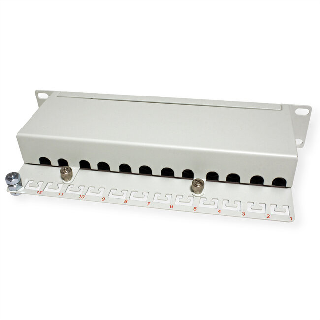 ROLINE 10-inch Patchpanel 12 Poorts, Cat.6A (Class EA), afgeschermd