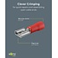 Goobay Tools Female Tab Terminal, red