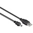 Mini USB - USB-A kabel | USB2.0 | 10W | zwart | 1 meter