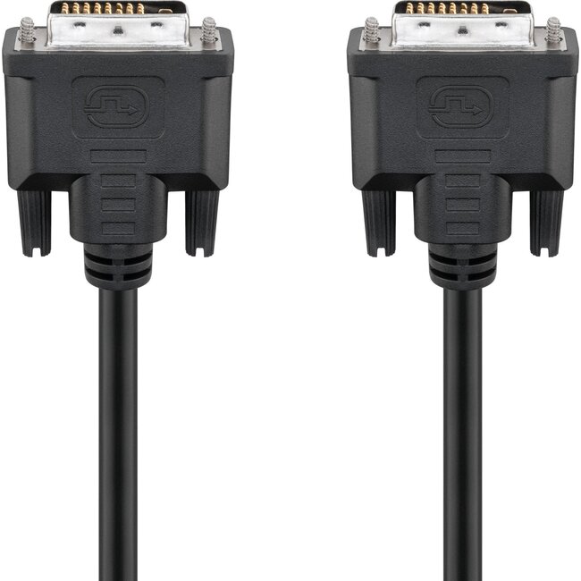 Goobay DVI-D Full HD Cable Dual Link, nickel 1.8 m